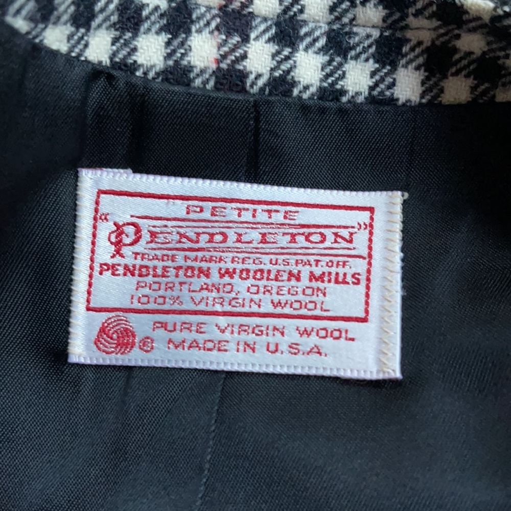 Pendleton Plaid Vintage Wool Blazer - image 6